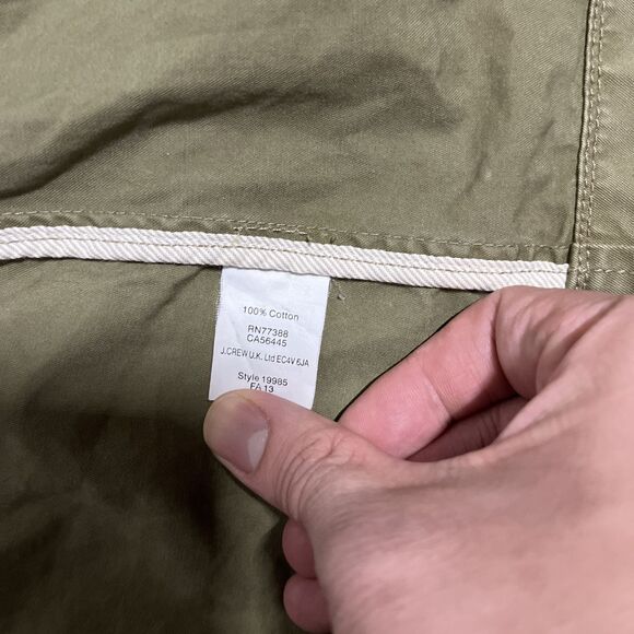 J. Crew Boyfriend Fatigue Jacket Small Womens Green Military Field Rugged - Picture 7 of 8